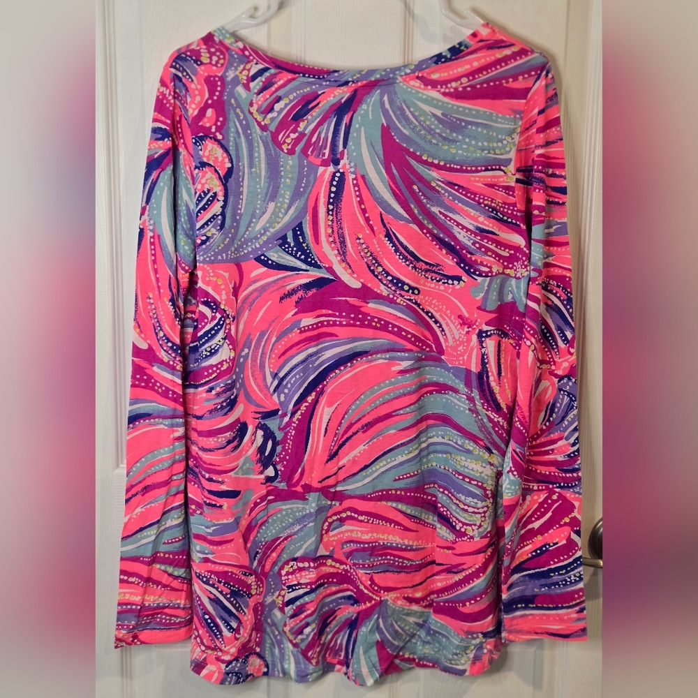 Lilly Pulitzer Colorful Long Sleeve Top - Picture 4 of 5